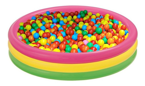 Kit Piscina Inflable Intex Multicolor Pequeña + 100 Pelotas