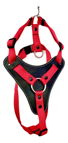 Pechera Ajustable Grande De Peto Nylon/piel