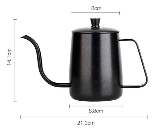 Verter Sobre Café Té Tetera Cuello De Cisne Olla 600ml