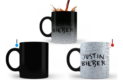 Taza Magica Justin Bieber Original Cerámica Importada