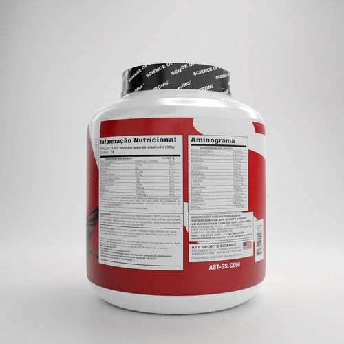 Imagem 2 de 2 de Whey Vp2 (2,270g) - Ast