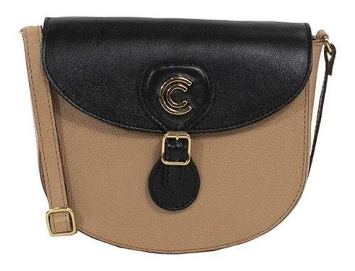 Bolsa Classe Couro Transversal Feminina 2883 Cb03 Nude