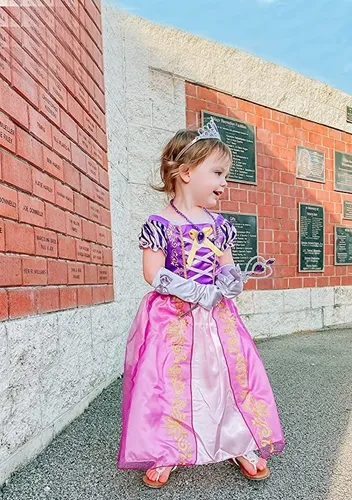 Disfraz De Princesa Rapunzel Vestido D a Del Ni o Cosplay Cuotas