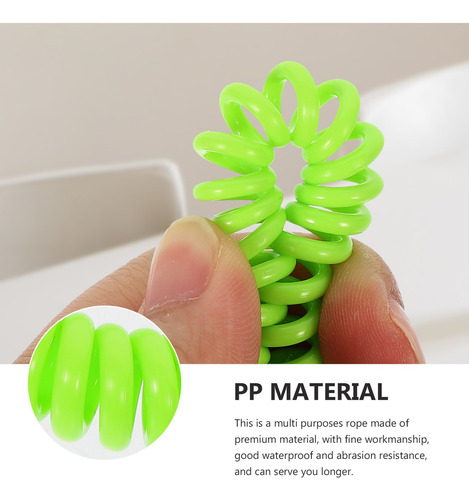 6 Piezas De Cordones En Espiral Para Llaves, Cuerda De Pesca