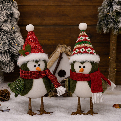 Yc Adornos Navideños Navideños Con Luces, Adornos De Pájaros