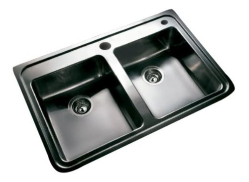 Imagen 6 de 10 de Bacha Quadra Pileta Q084a Acero 304 Pulida Inox