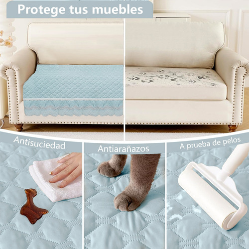 Juego De 3 Piezas De Fundas Protectoras Para Sofá De Sala Verde
