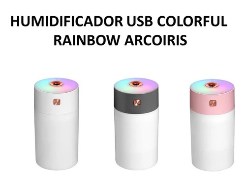 Humidificador Usb Colorful Rainbow Arcoiris