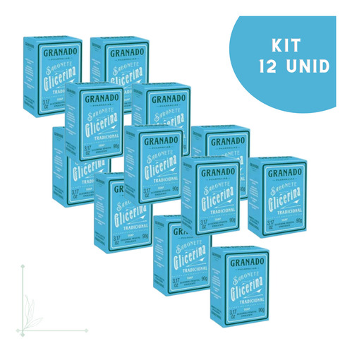Kit Com 12 Unidades Sabonete Granado Glicerina 90g C/12 Unid