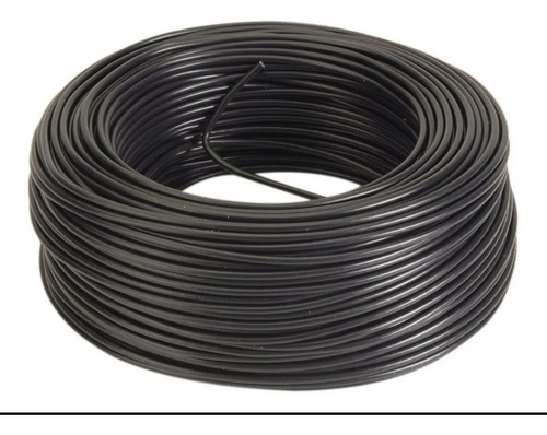Cable Bajo Goma Negro 2 X 1mm  Rollo 50mts  