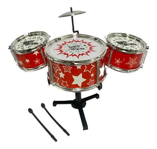 Imagen 1 de 7 de Bateria Mini Juguete Musical Platillo Tambor Infantil Drums