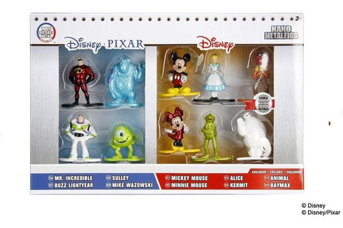 Figura Metálicas Disney  Pixar Joda Toys 10 Unidades