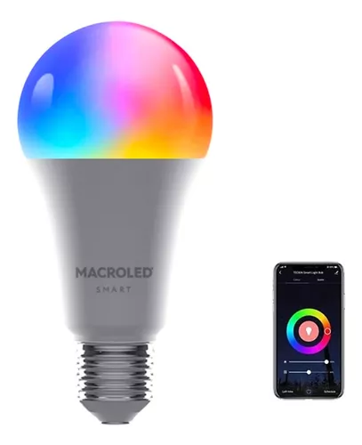 Pack 10 Lámpara Led Smart Wifi Rgb + Blanco E27 12w Macroled