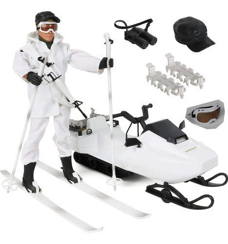 Click N' Play Figura De Accin Militar Para Motos De Nieve De