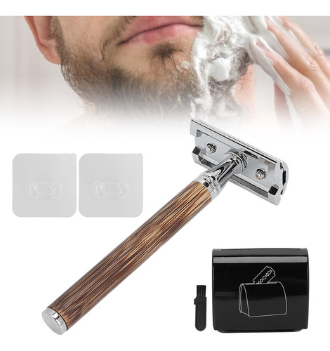 Juego De Afeitadora Manual Bamboo Silver Old Fashioned Para
