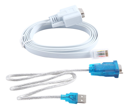 Cable Serial De Red Network Rj45 A Db9 Y Rs232 A Usb