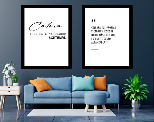 Cuadro Nórdicos Con Frases Positivas 20x30