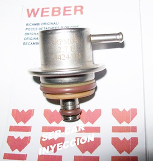Regulador de presión ajustable Weber de combustible Inyección Alfa 0-5 Bar WFR505 Aud 