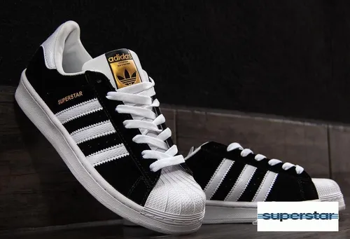 dedo índice Intrusión visitante Zapatillas adidas Superstar Negras Gamuza Entrego Ya !!! | MercadoLibre