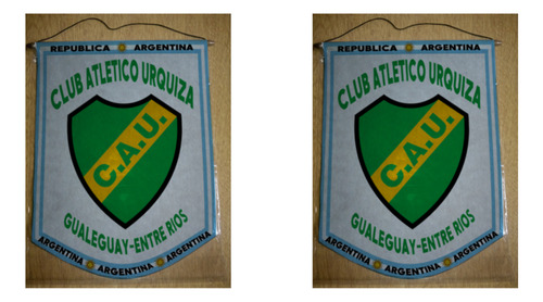 Banderin Grande 40cm Club Urquiza Gualeguay Entre Rios