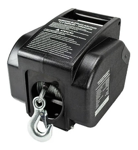 Guincho Eletrico De Tracao 12v Com Potencia Para 2.000 Lbs