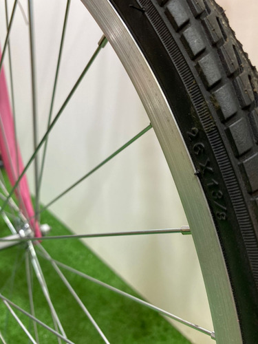 Imagen 8 de 9 de Bicicleta De Paseo Aro 26 Rosada 7 Velocidades