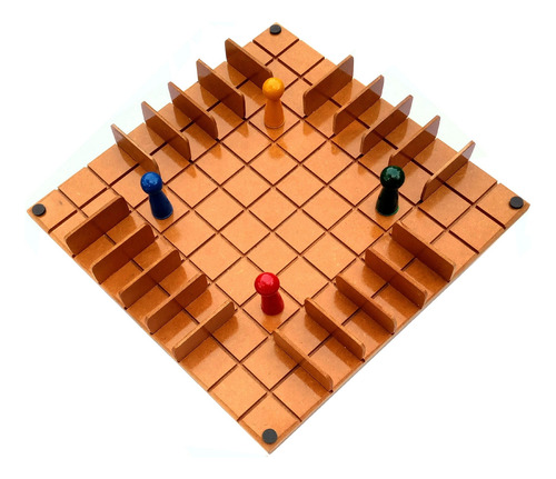 Juego De Mesa No Te Enojes Quoridor Mdf Barniz Livock Design