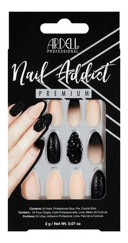 Ardell Nail Addict Premium - Juego De Uñas Artificiales Pr 