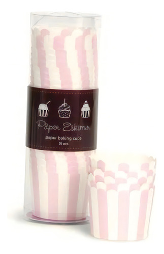 Paper Eskimo Baking Cups, Marshmallow Pink, 25-pack