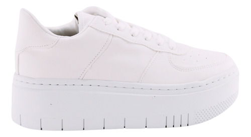 Tenis Casuales A&d Color Blanco Para Mujer Ell-peru