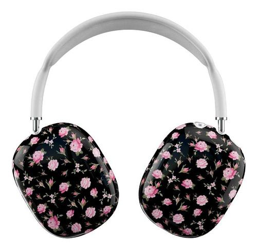 Cajas De Flores Silvestres - Negro  Pink Floral AirPods