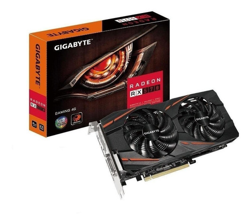 Tarjeta de video AMD Gigabyte  Gaming Radeon RX 500 Series RX 570 GV-RX570GAMING-4GD (REV 1.0) 4GB