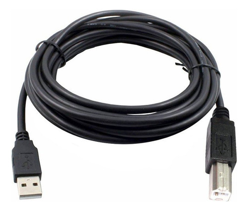 Cable Usb 5 Metros Para Impresora Hp Epson Brother Samsung Negro