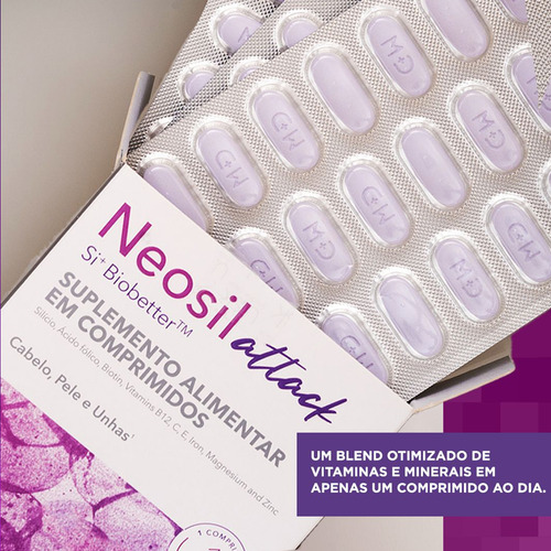 Neosil Attack Cabelo, Pele E Unhas 90 Comprimidos