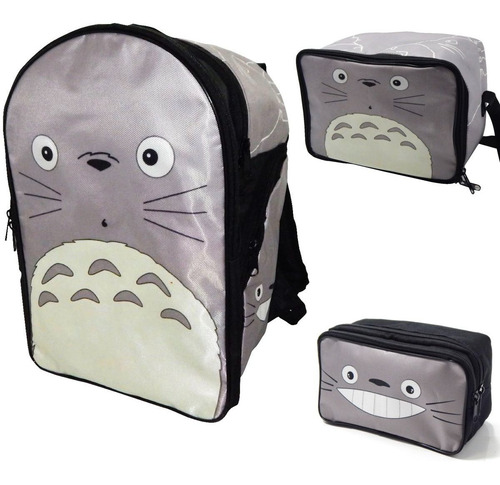 Mochila Totoro Combo Lonchera Lapicera Vecino Envio Gratis 