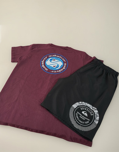 Conjunto Quiksilver - Camisa E Shorts Premium