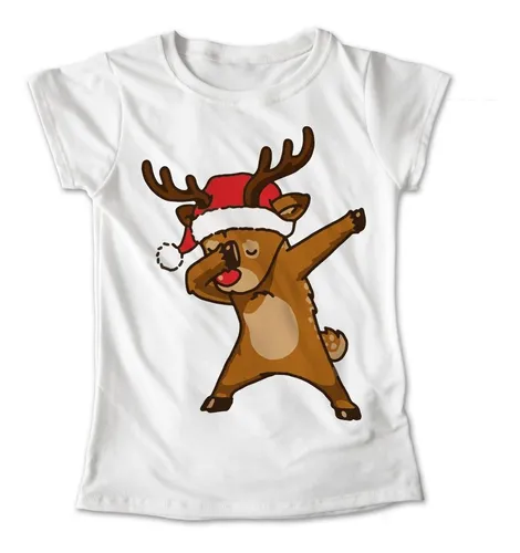 Blusa Navidad Reno Dabbing Reindeer Santa Playera 383