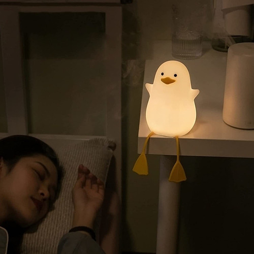 Luz Nocturna Led De Pato Luz Nocturna De Silicona Para Niños