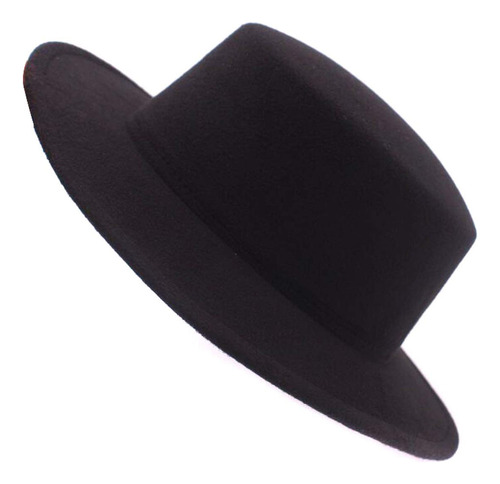 Sombrero Clásico Estilo Británico Ala Recta Manhattan Fedora