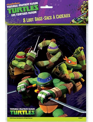 Tortugas Ninja Mutantes Adolescentes, Goodie Bags, Unitalla,