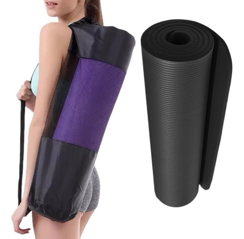 Colchoneta Yoga Mat Fitness Pilates Gym Antideslizante 10 Mm