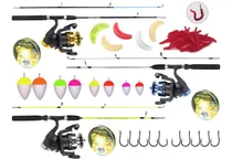 Comprar Kit De Pesca Full Com 3 Varas 1,50m + 3 Molinetes + Iscas