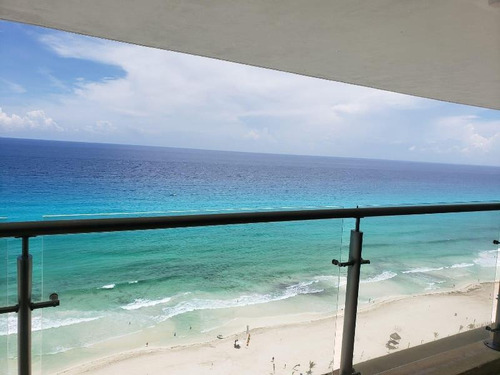 Imagen 19 de 24 de Departamento En Cancun, Frente Al Mar Piso 16 , Con 4 Recamaras Espectacular Vista Al Mar Caribe