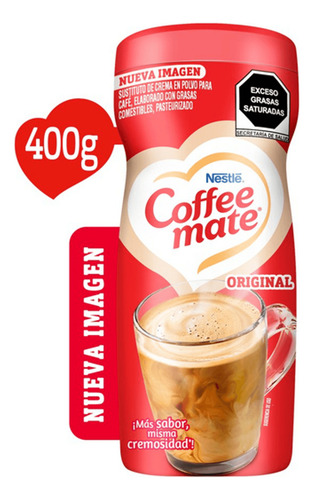 Caja Sustituto De Crema Coffee Mate Con 12 Piezas De 400 Grs