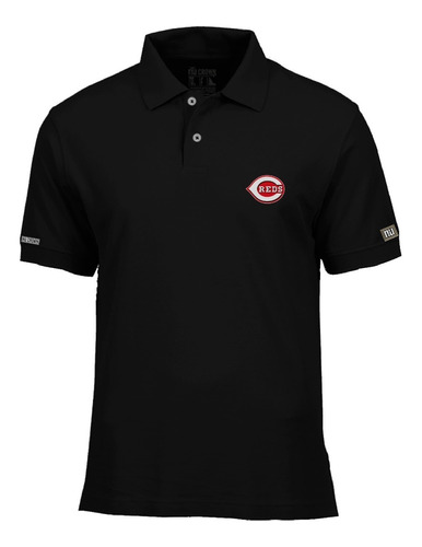 Camiseta Tipo Polo Cincinnati Reds Logo Beisbol Php