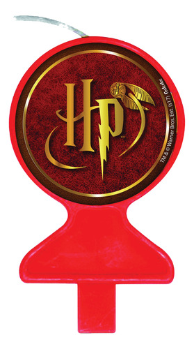 Vela De Aniversário Harry Potter Festcolor - Brasão Licença