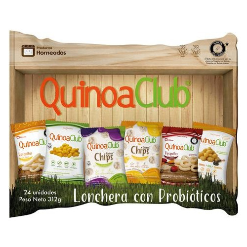 Quinoaclub Lonchera 18 Unidades Snack Quinoa Saludable