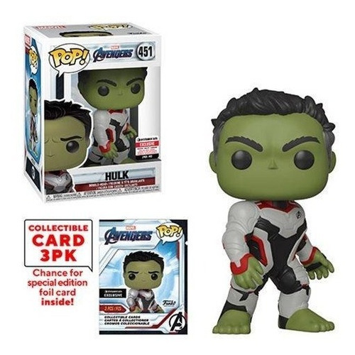 Funko Pop! Avengers Hulk Ee Exclusive Con Tarjetas #451