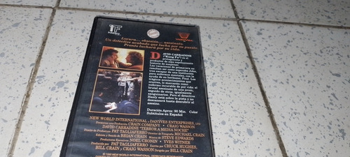Película Terror A Media Noche En Vhs Subtitulada Original (Usado)