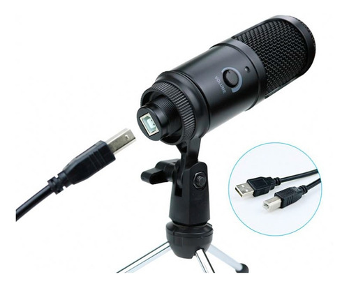 Imagen 8 de 10 de Micrófono Condenser Estudio Stream Tripode Midiplus Usb750